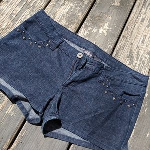 Jean Shorts Juniors 11 Stud Detail